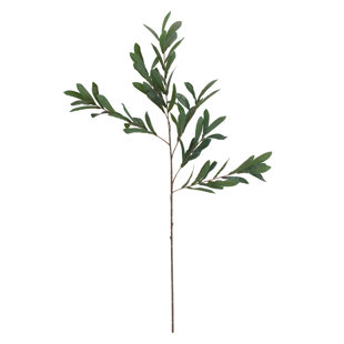 Éléments branches d'olivier artificiel dans un vase