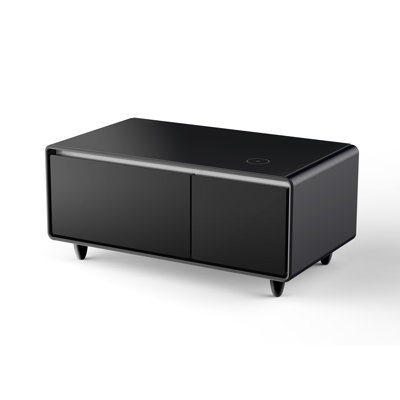 Smart Coffee Table with Built-in Fridge, Power Socket, Wireless Charging, Mechanical Temperature Control and Ice Water Interface -  wendeway, GFNFZZ-W1172125505