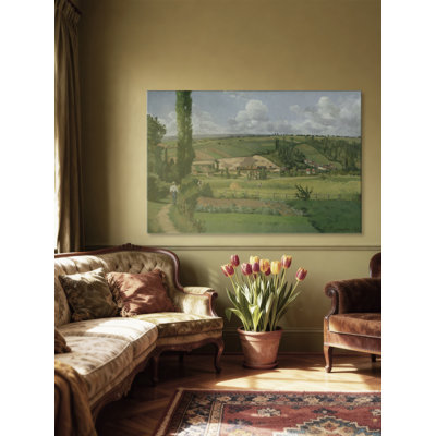 «Landscape at Les Pâtis, Pontoise», reproduction sur toile tendue