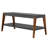 Aniston Upholstered Bench with Shelves