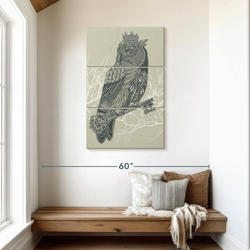 Brampt Owl King, 45" H x 28" W