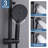 47.7" Solid Brass 3-Functions Complete Shower System with Rough-in Valve