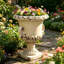 Jardinière MGO, décoration et plantation de jardin, couleur blanc antique, taille l 16,14 po x P 16,24 po x H 22 po