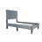Gray Linen Twin Bed With 12 Headboard And Adjustable Cozy Feeling Modern Feature-2119282461