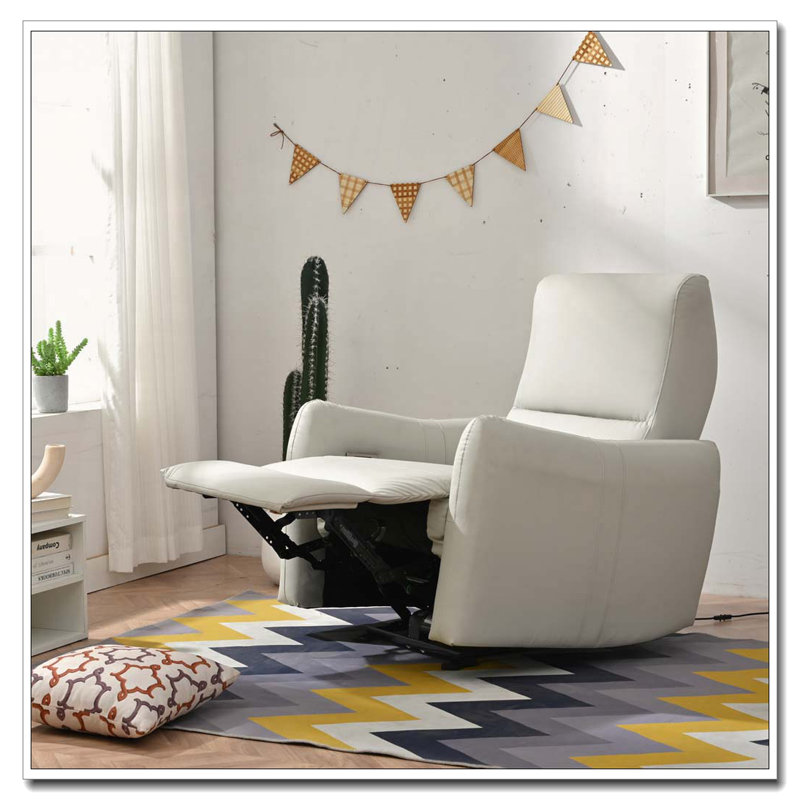 Fauteuil inclinable électrique avec port USB (Type-C), Gris clair