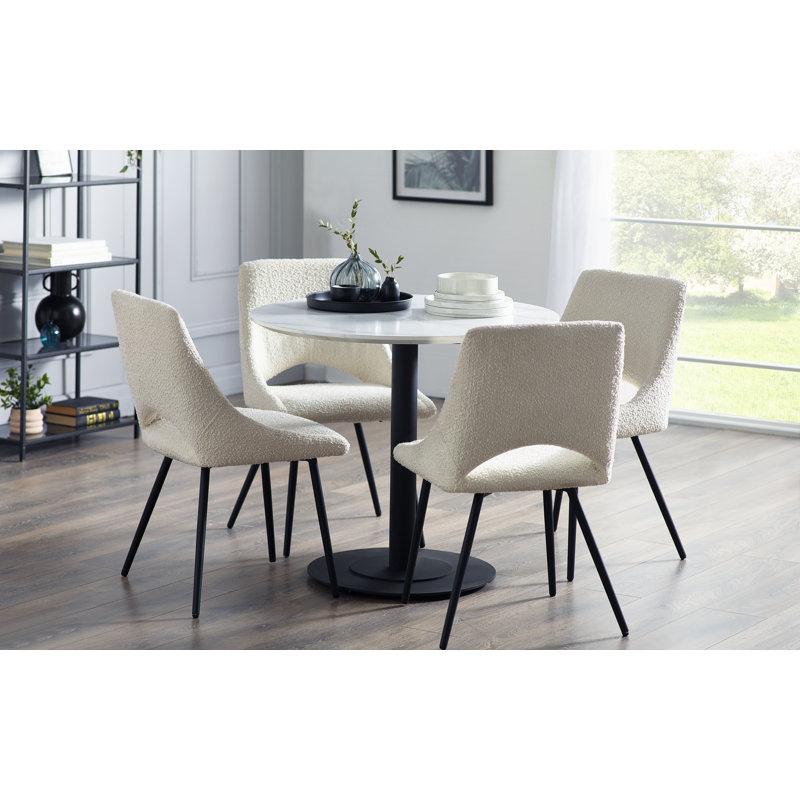 Esman 4 - Person Dining Set, Ivory