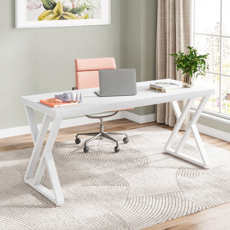 Bureau d'écriture Bricen, Blanc, Blanc