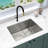 KBFmore Double Bowl Tight Radius Stainless Steel Kitchen Sink Only-89710345-89710343