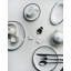 Ensemble de 2 assiettes 8 "Platinum Edge