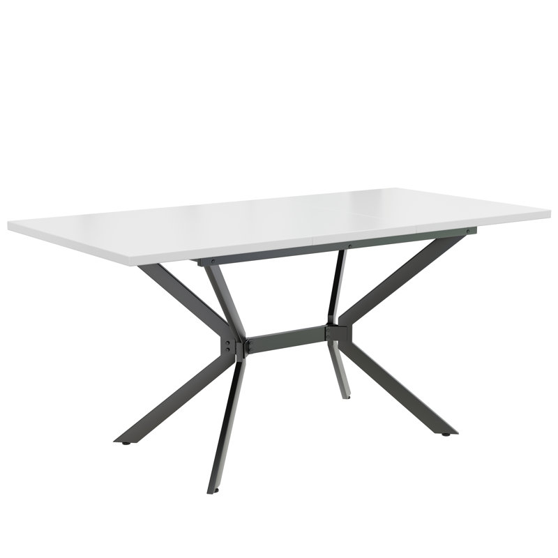 Rollingdam Extendable Metal Base Dining Table