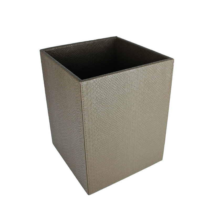 Camp Manufactured Wood Open Waste Bin, Beige