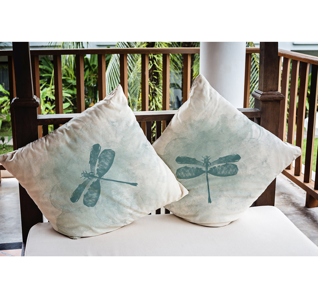 Intercoastal Waterway Outdoor Square Pillow Cover & Insert e by design