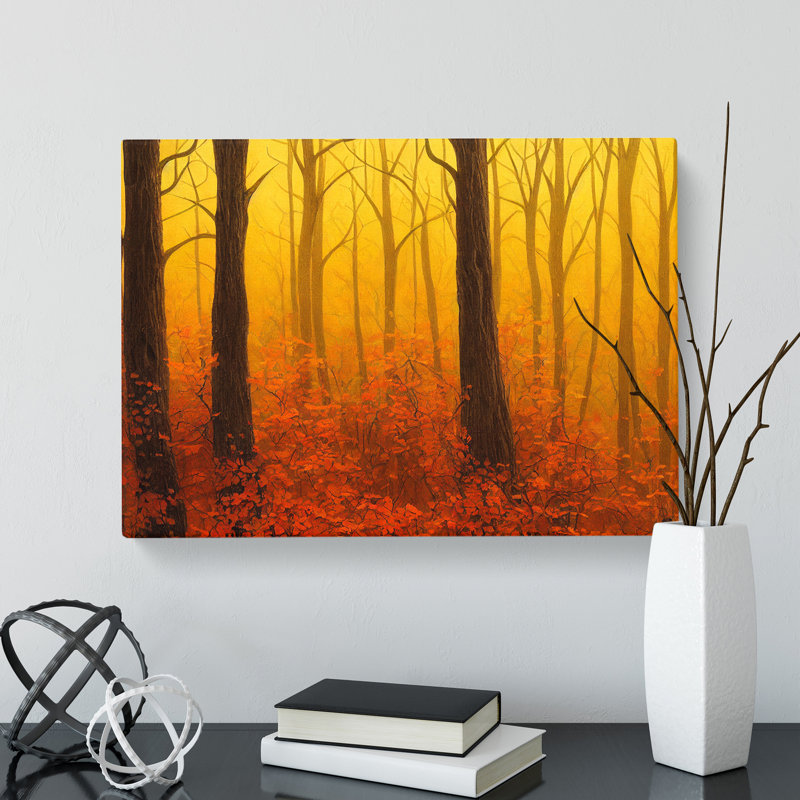 Awesome Autumn Forest - Wrapped Canvas, 40cm H x 60cm W x 3cm D