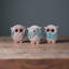 Ensemble de 3 sculptures hibou-609609654