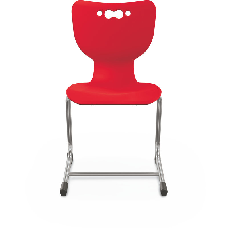 Chaise de classe en porte-à-faux Hierarchie, Rouge, Chaise 14 po