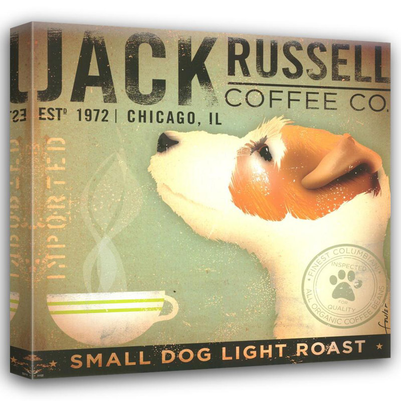 Jack Russell Coffee Co, 20" H x 20" W