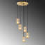 Luminaire suspendu cylindrique à 5 lumières-814172010