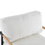 Chaise longue de loisirs en velours blanc