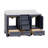 Loughlam 60'' Double Bathroom Vanity with Top-919261181-901282924