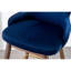 Tabourets à oreilles à hauteur de comptoir 2 pièces en tissu bleu-757513619