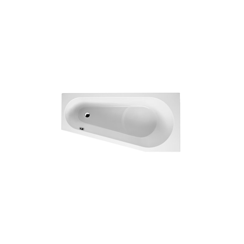 x 1350mm Soaking Acrylic Bathtub, 75cm H x 170cm L x 135cm D
