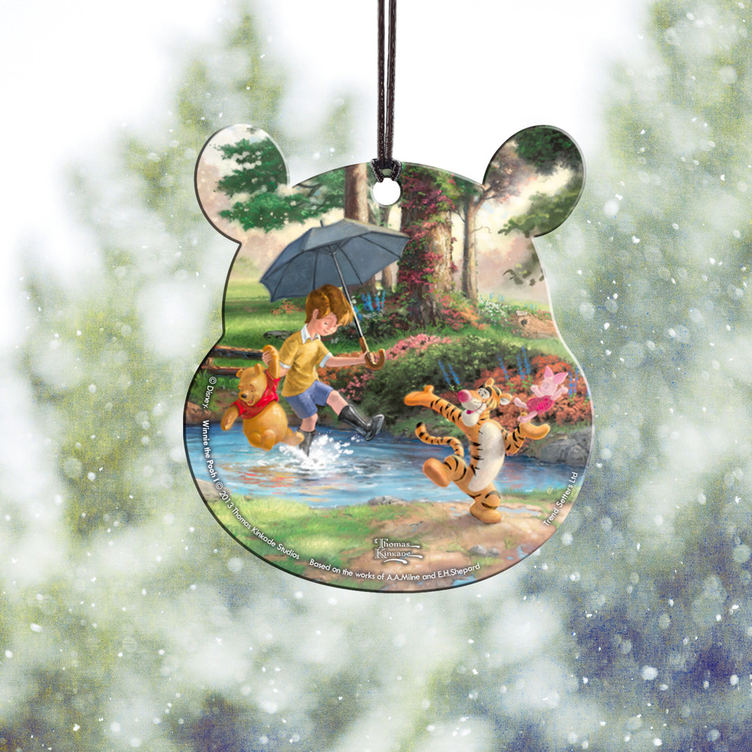 Thomas Kinkade Studios Disney Winnie the Pooh Head Acrylic Shaped Décoration Trend Setters