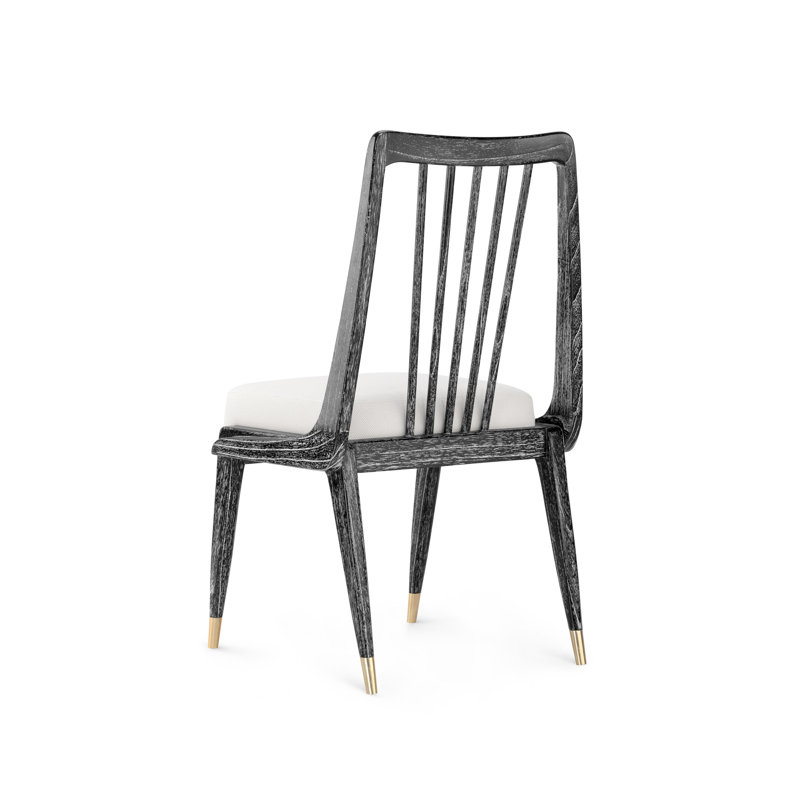 Fiona Upholstered Dining Chair, Jet Black