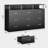 57'' W Dresser with 9 Drawers Black