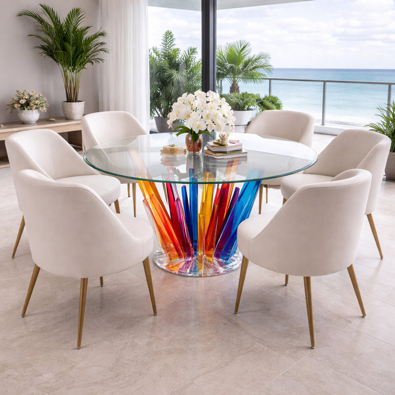 Starburst Acrylic Dining Table Colors