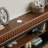 Walnut Solid Wood TV Cabinet Fireplace-117600331