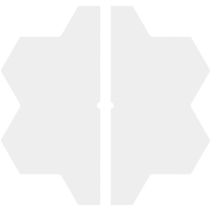 Médaillon de plafond contemporain en PVC de qualité architecturale Daisy, H 1 po x l 40 po x P 40 po
