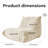 Modern Living Room, Adult Bean Bag Floor Sofa,Super Soft and Comfortable Memory Foam Lazy Sofa