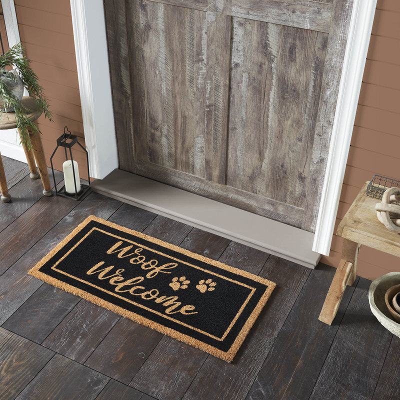 Alexis Woof Welcome Coir Rug Rect, 17" W x 36" L