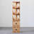 Burlywood Modern Solid Wood Rotating Bookshelf