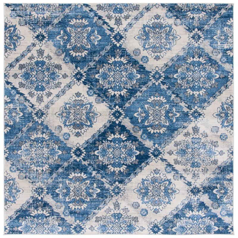 Danni-Marie Performance Geometric Rug, Square 6'7"