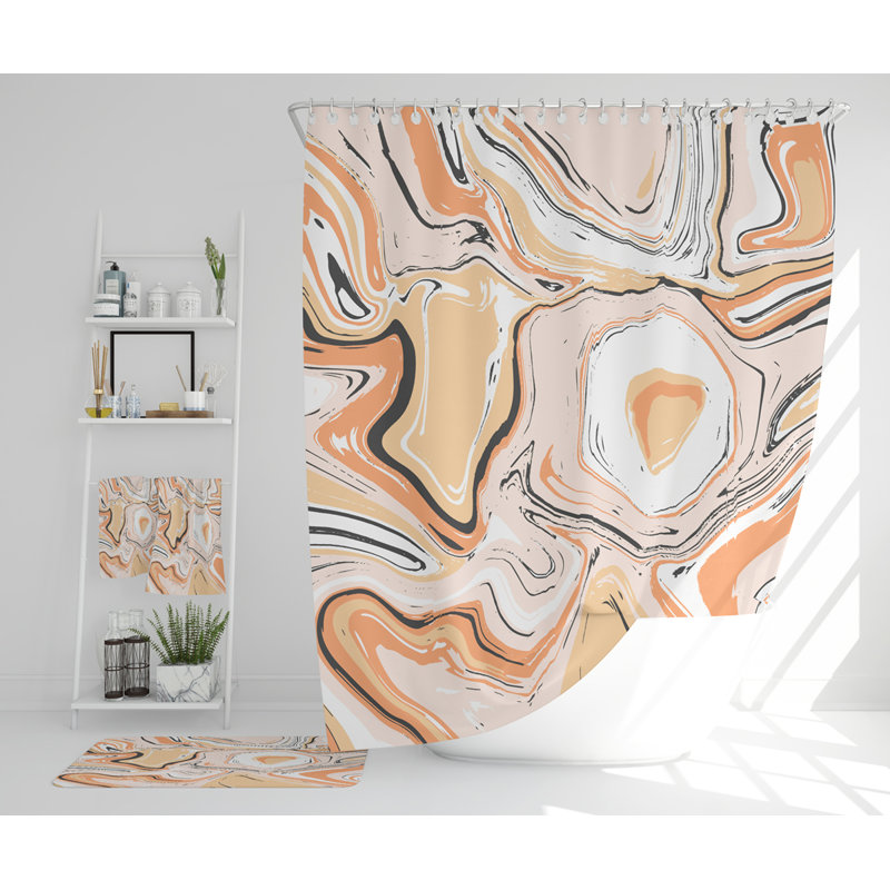 Neylin Polyester Shower Curtain Set