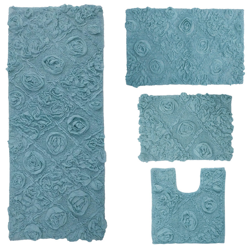 Ensemble de tapis de bain Schoenberger, bleu