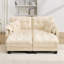 Canapé en forme de U en chenille avec 4 coussins, repose-pieds mobile à garniture pom-pom capitonnée, conception ergonomique, canapé à assise profonde facile à installer-134675509
