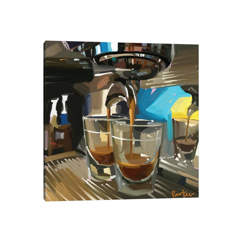 Double Espresso by Teddi Parker - Wrapped Canvas Print, 45.72 cm H x 45.72 cm W