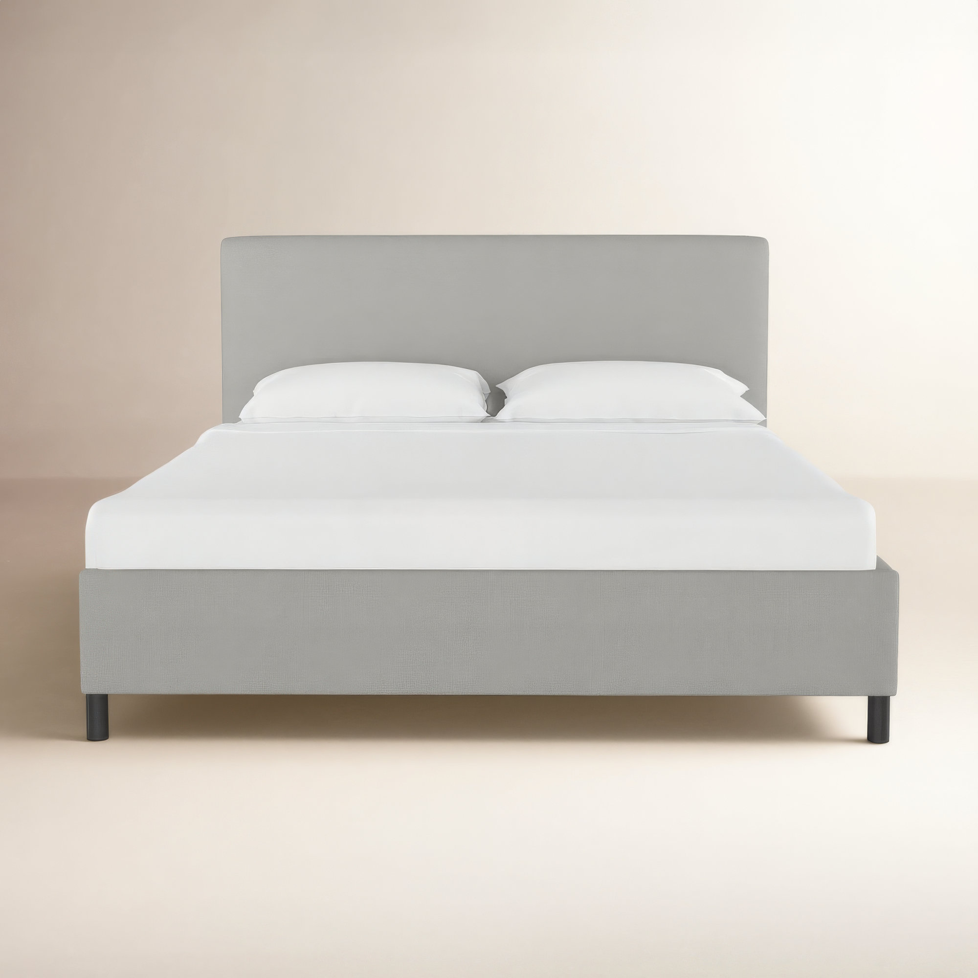 Pyburn Upholstered Bed, Zuma Charcoal Textured Linen, Full