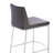 Upholstered Counter Stool with Metal Frame