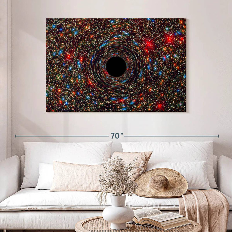 Oberle Galaxy M87 Black Hole, 32" H x 48" W