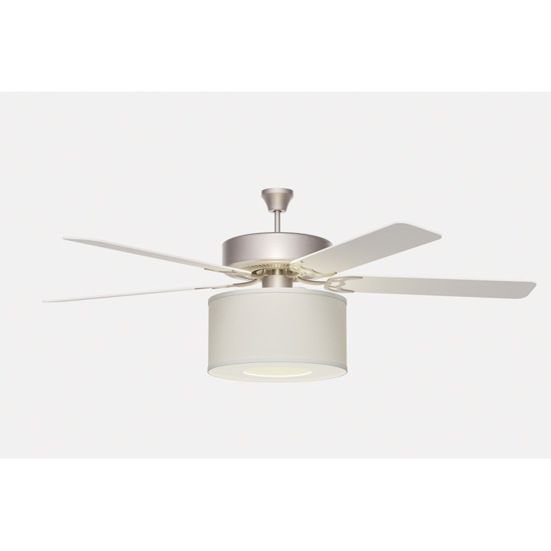 Abat-jour en lin pour ventilateur de plafond P 8 po x 15 po de diamètre + Ensemble d'adaptateur de ventilateur + Diffuseur (tout est nécessaire dans 1 boîte)