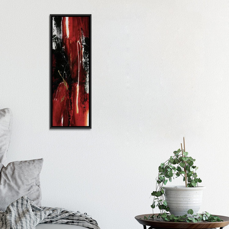 «Tango II», reproduction d'impression sur toile tendue, H 36 po x l 12 po x P 1,5 po, Papier avec cadre noir