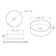 16" Ceramic Circular Vessel Bathroom Sink