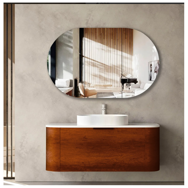 Meuble-lavabo mural en bois massif Sidney 36 po