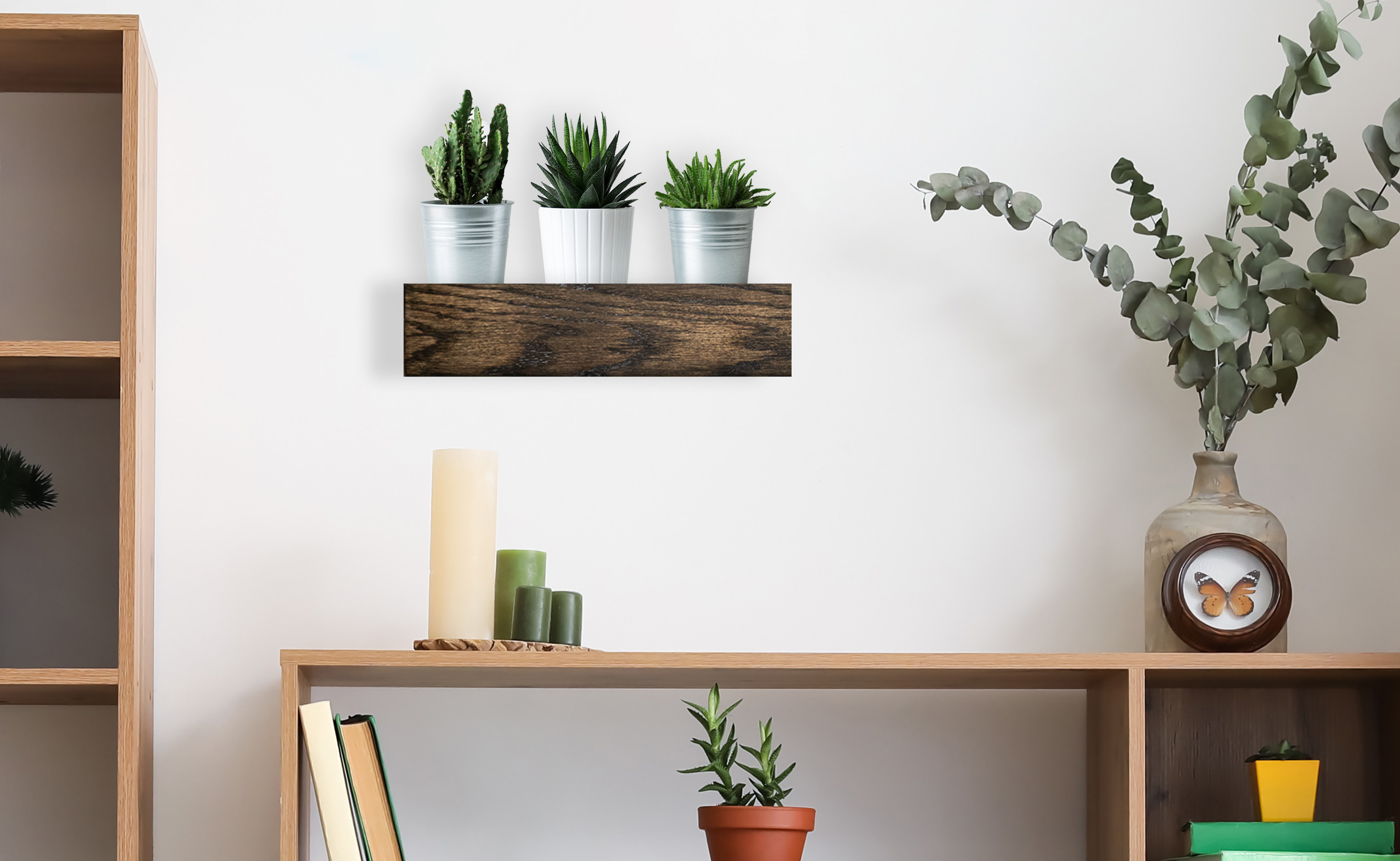 The Twillery Co.® Tyringham Floating Shelves Ebony Wayfair