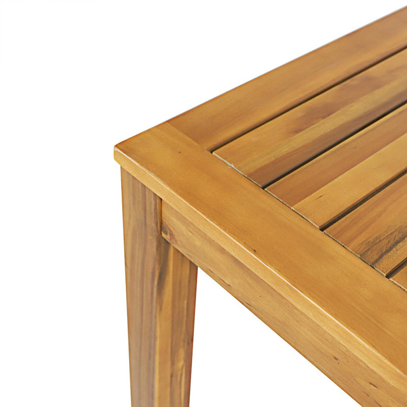 Geneus Dining Table With Slat Design Top