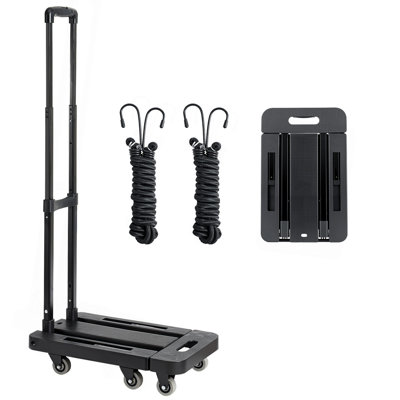 Chariot pliable avec chariot à plateforme 500 lb