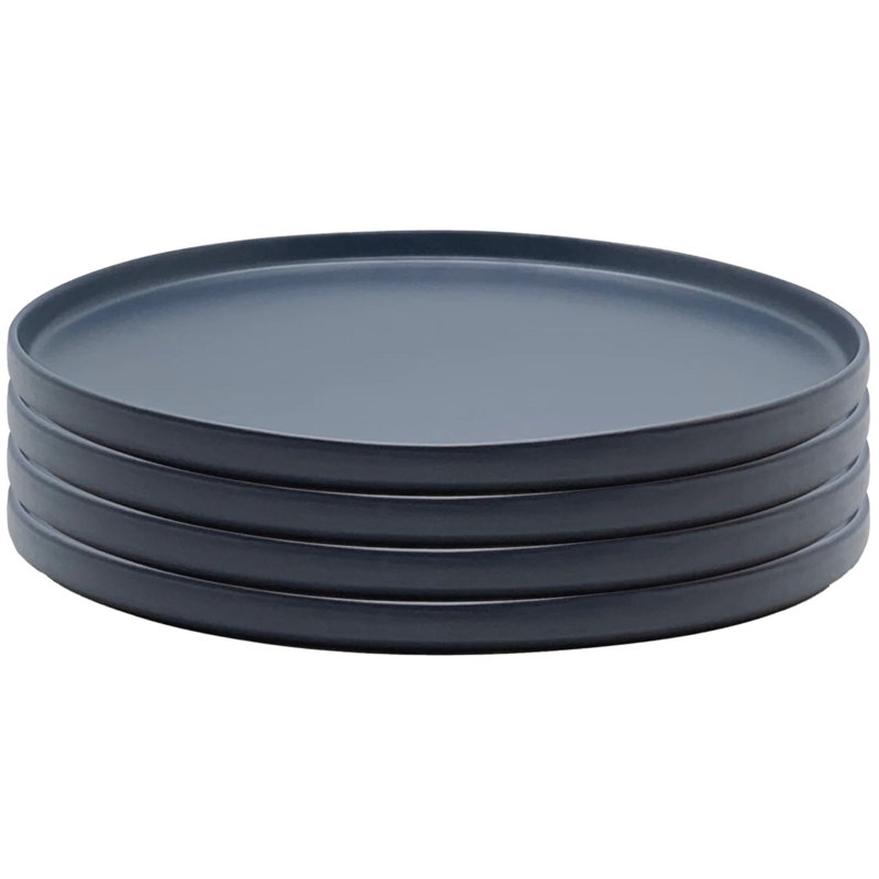Assiette plate The Edge - ensemble de 4, Bleu